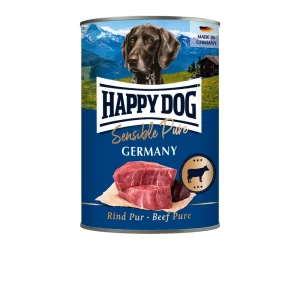 Sparpaket 24 x 400 g Happy Dog Sensible Pure Germany Rind Pur Hunde Nassfutter Top-Seller